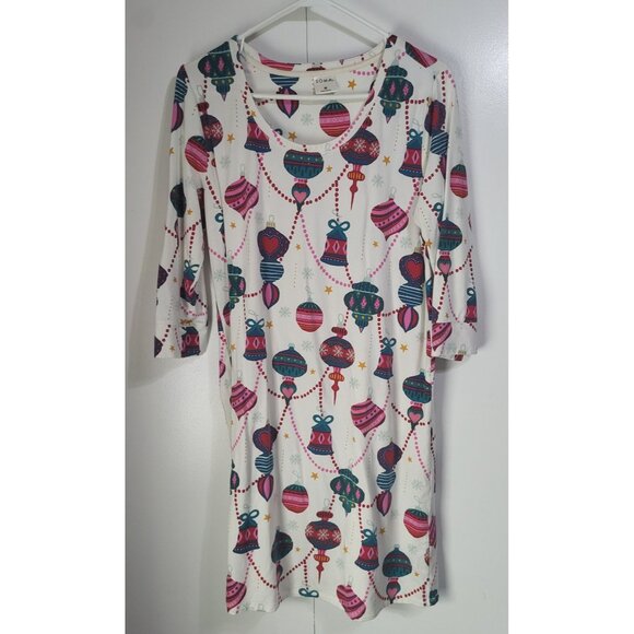 Soma Other - SOMA Women SZ M Soft Scoop Holiday Ornament Nightgown Sleepshirt Playing Hookie